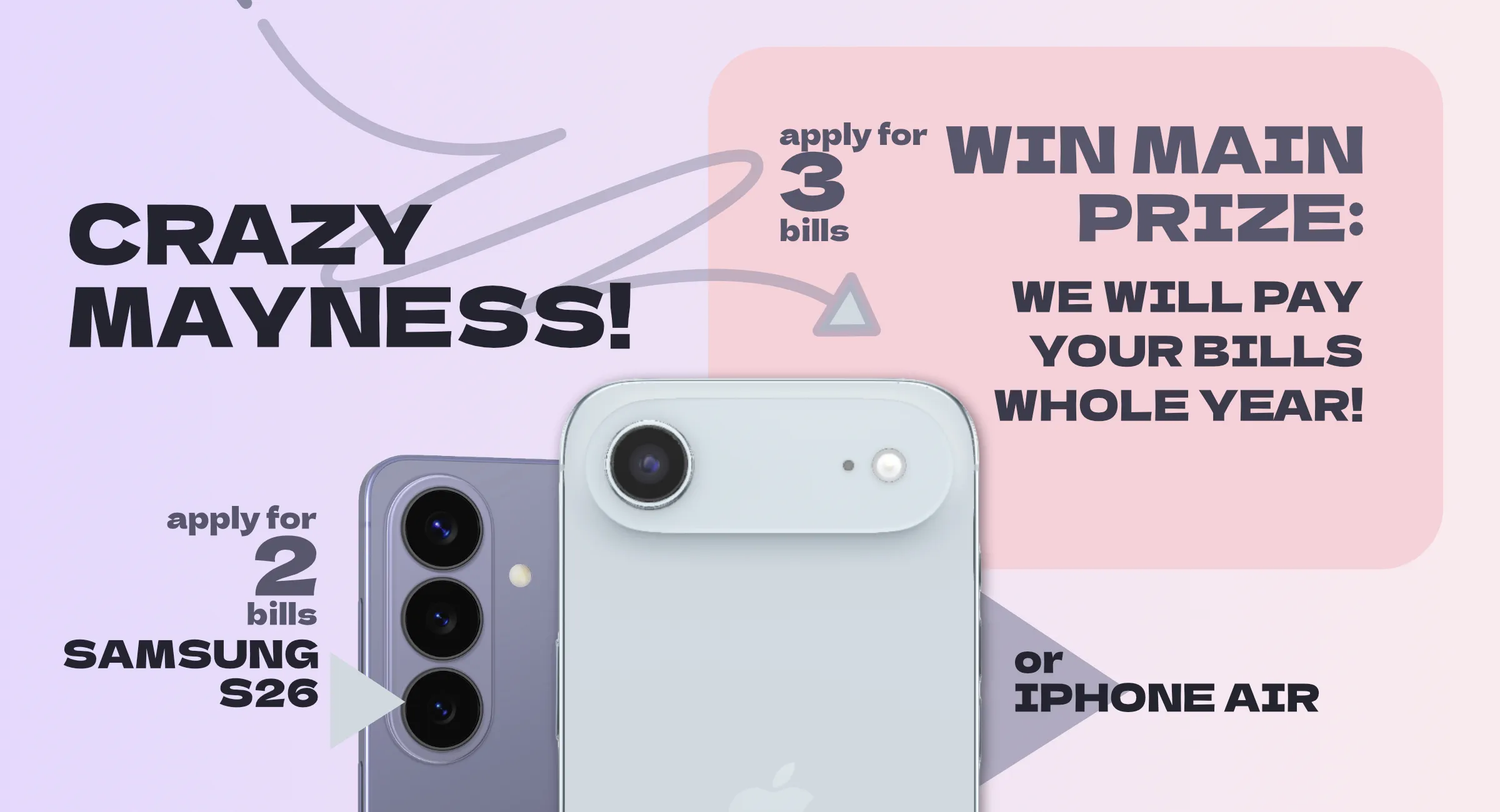 We will pay your bills whole year!